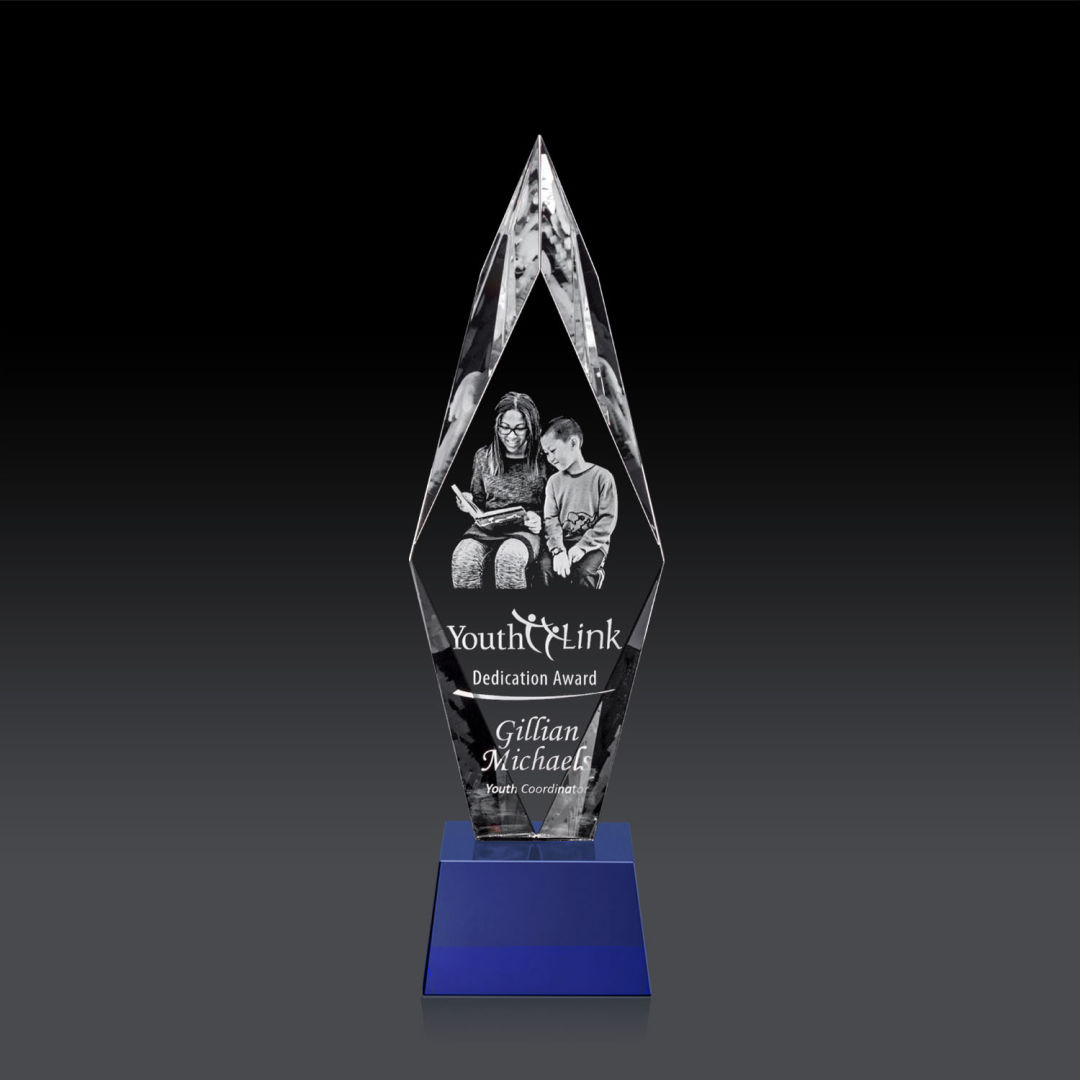 Manilow Award on Robson Base (3D) - Blue 4
