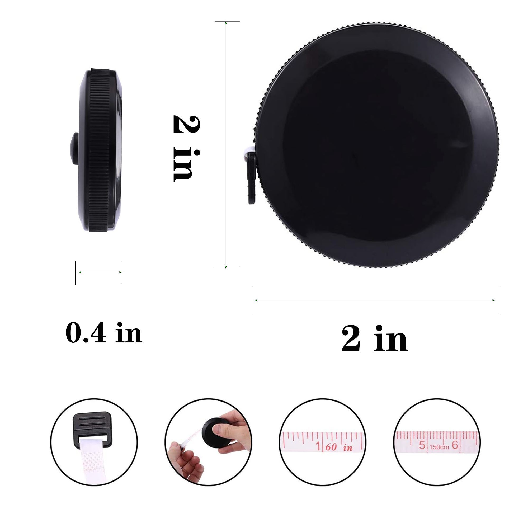 2 " Soft Retractable Measuring Tape 3