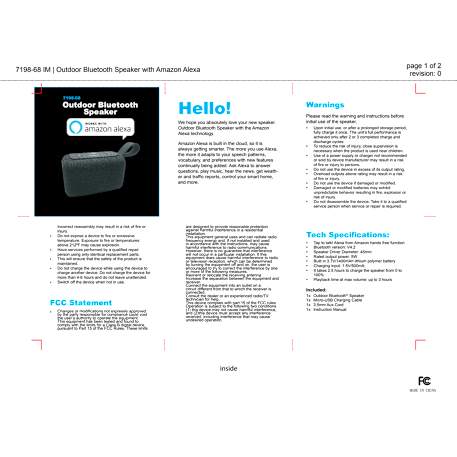 Outdoor Bluetooth Speaker with Microphone 33