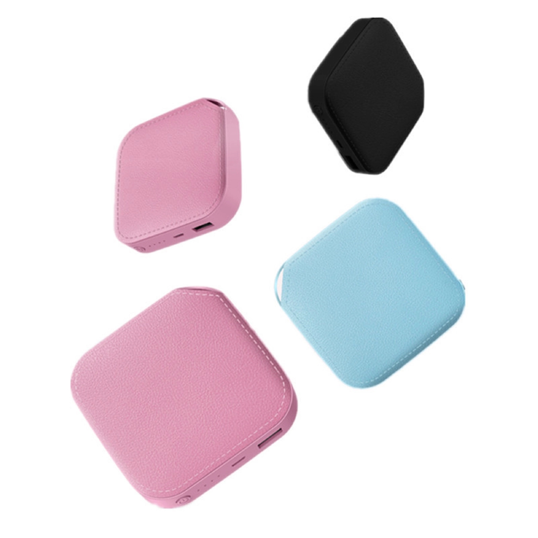 6000 mA Mini Leather Grain Power Bank 2