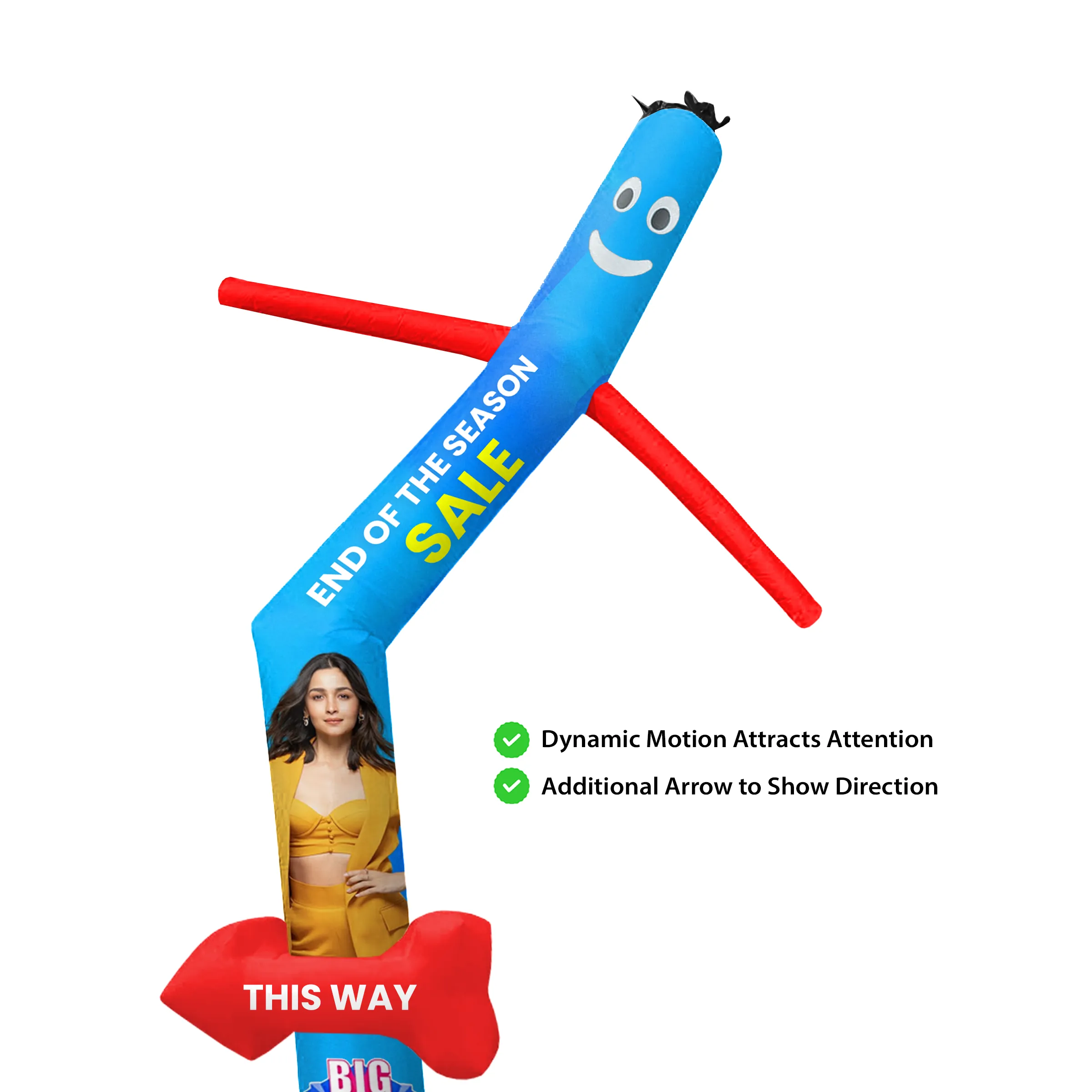12' & 16' Air Dancer Arrow Person - 1 Leg - Digital 5