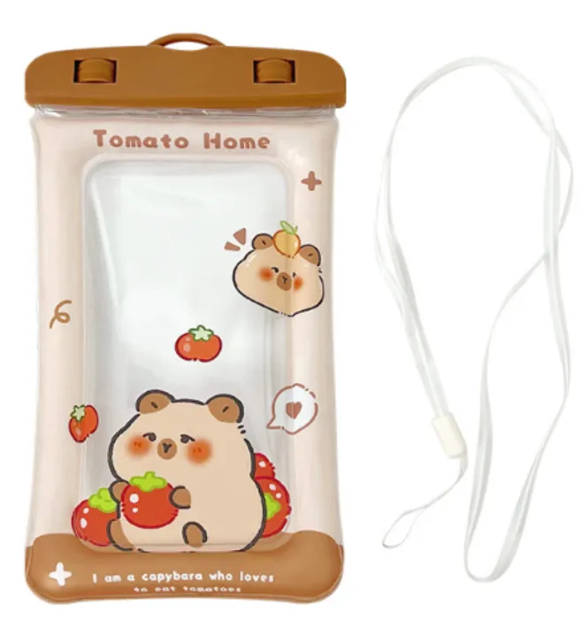 Touch  Screen Cartoon Lanyard Phone Waterproof Bag 2