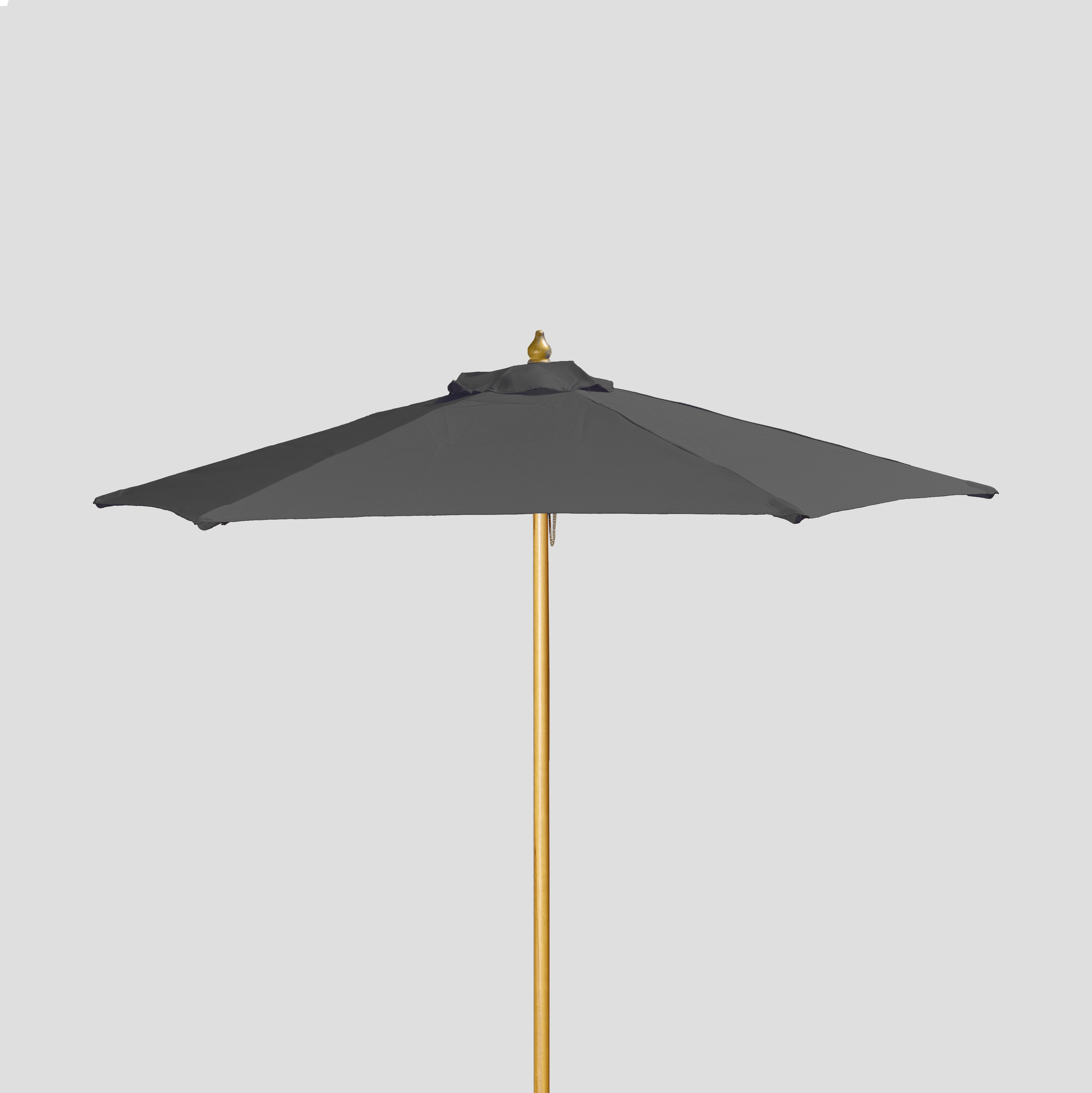 7' Wood Market Umbrella