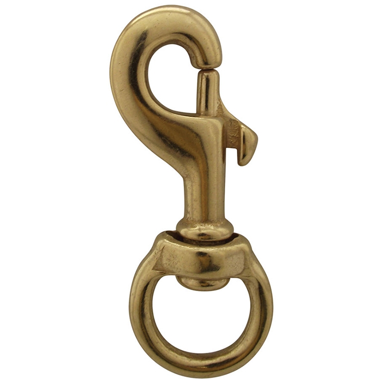 3" Solid Brass Swivel Snap Hook 2