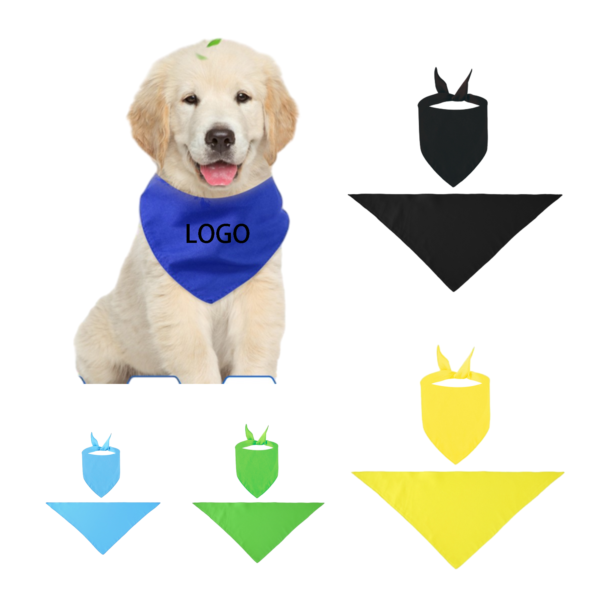 Polyester Pet Bib Triangular Towel 2