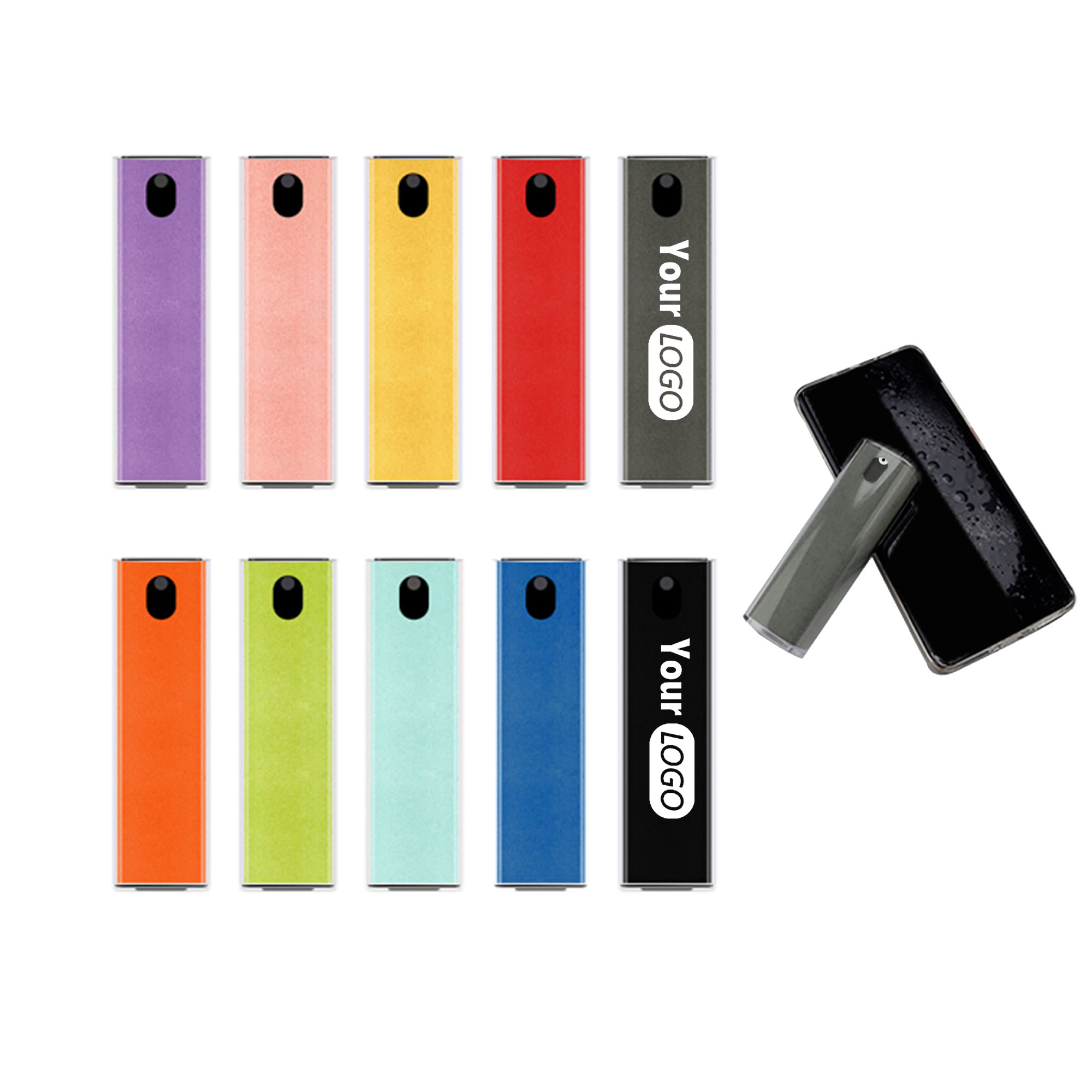 MOQ 100pcs Reusable Screen Cleaner Spray Set 3