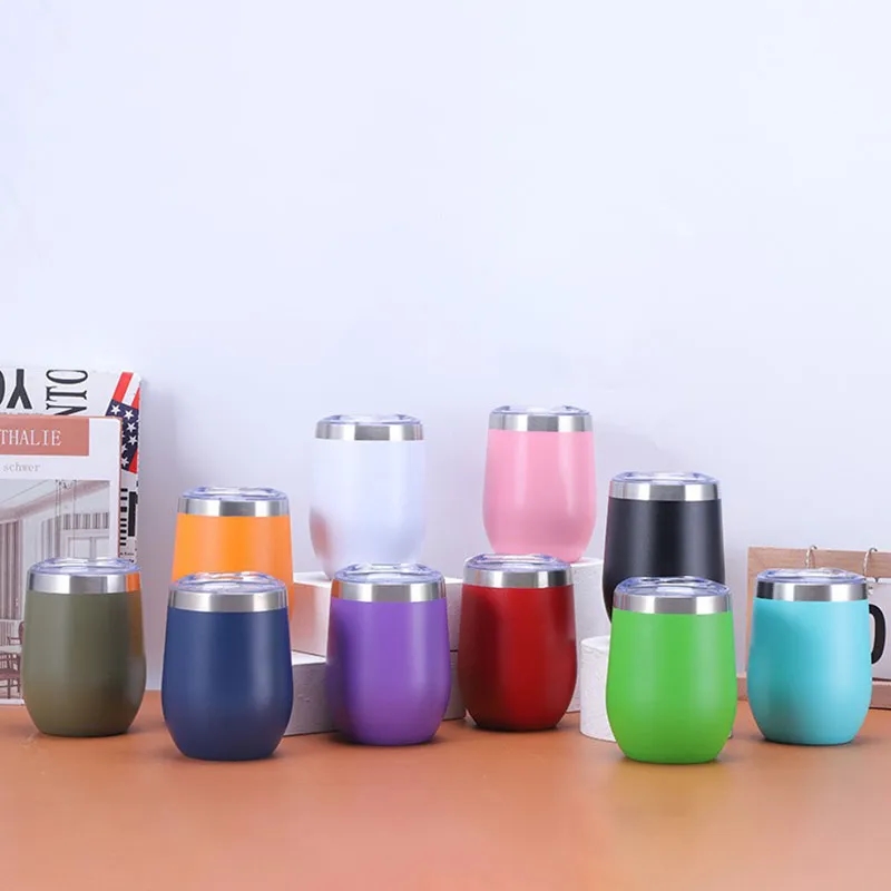12oz Eggshell Shape Stainless Steel Insulated Mug 5