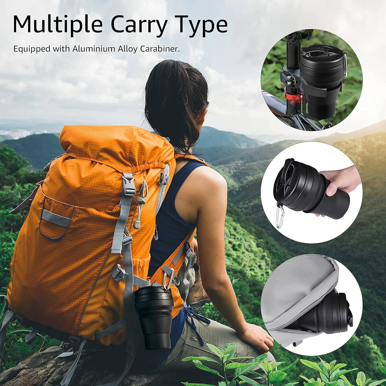 12 Oz Silicone Collapsible Travel Cup 4
