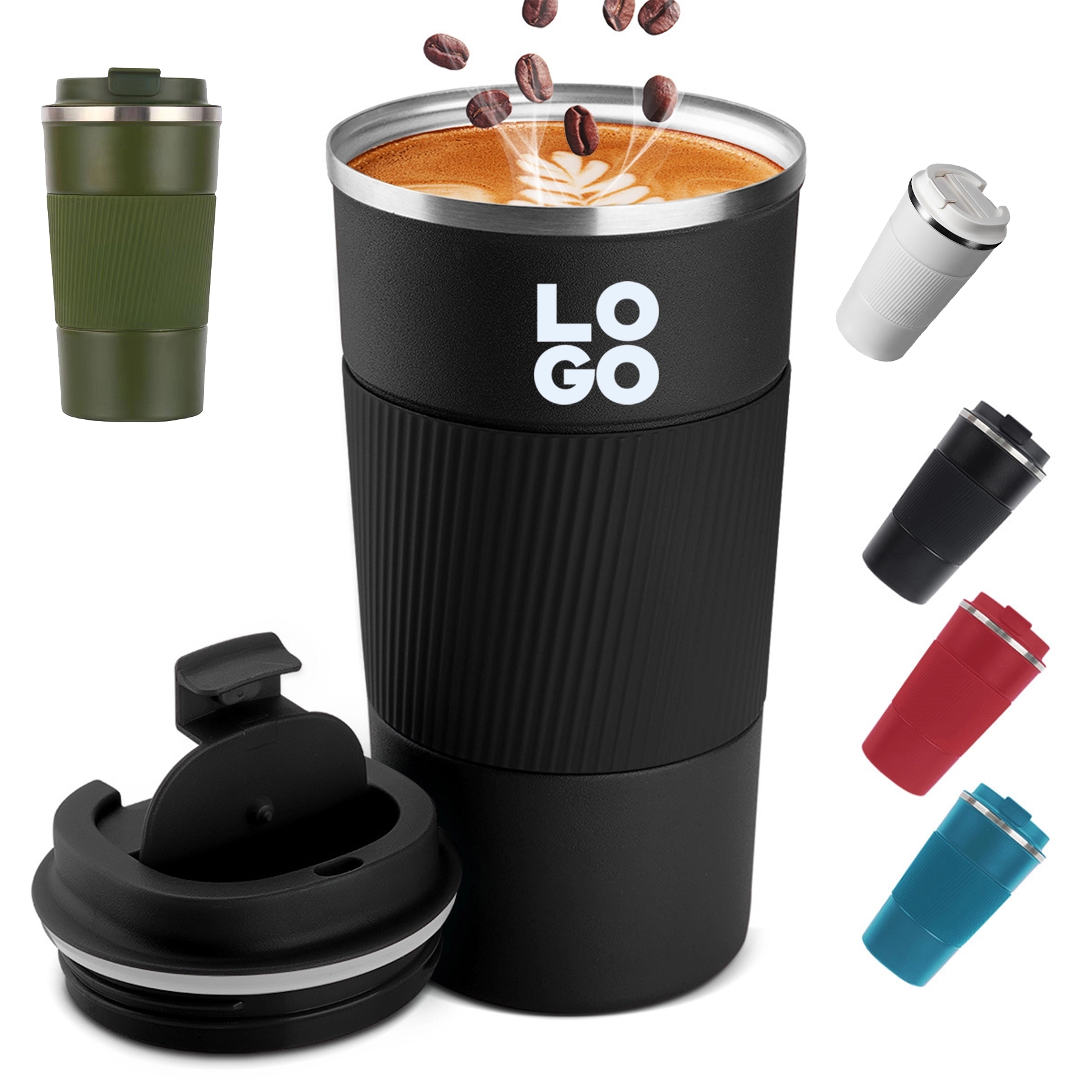 12 Oz Vacuum Insulated Mug With Silicone Sleeve 1