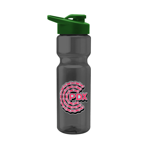 Blazer 28oz Transparent Bike Bottle w/Drink-thru Lid 2358
