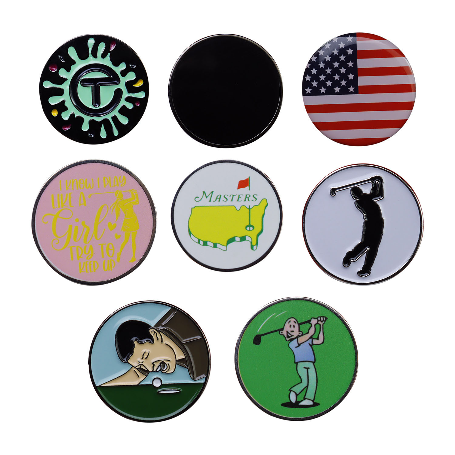 Custom Magnetic Golf Ball Marker Hat Clip 7