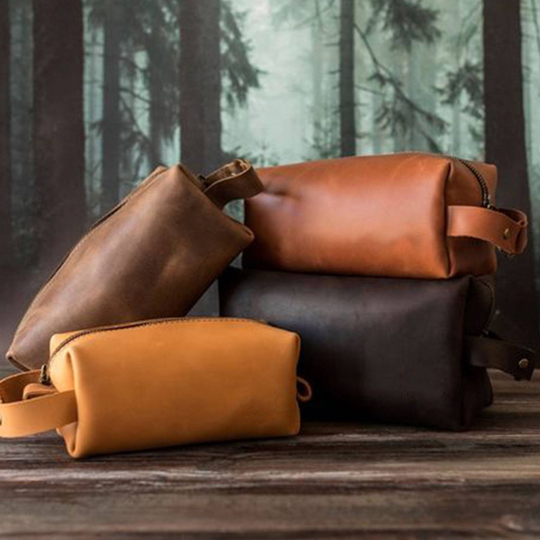 PU Leather Travel Toiletry Storage Bag 5