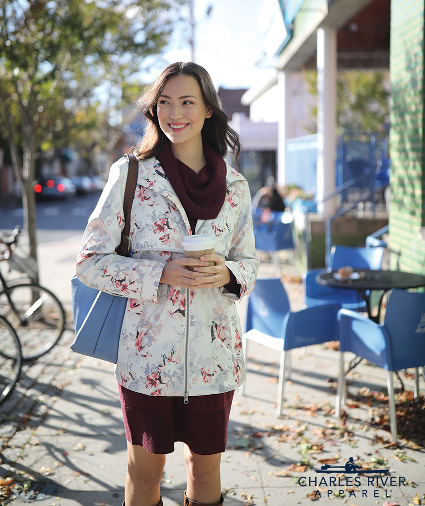 Women's New Englander Floral Printed Rain Jacket