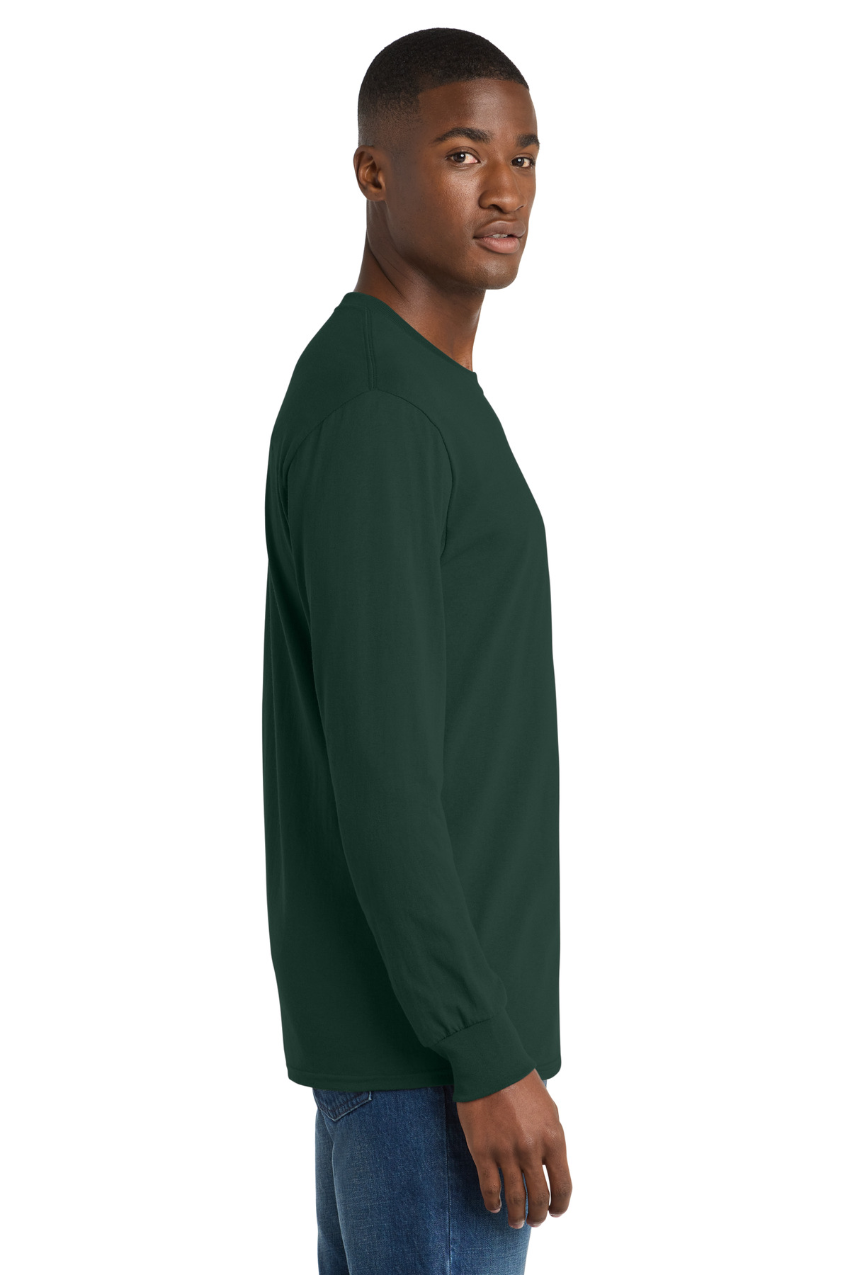 Port & Co Long Sleeve Core Cotton Tee. PC54LS 163