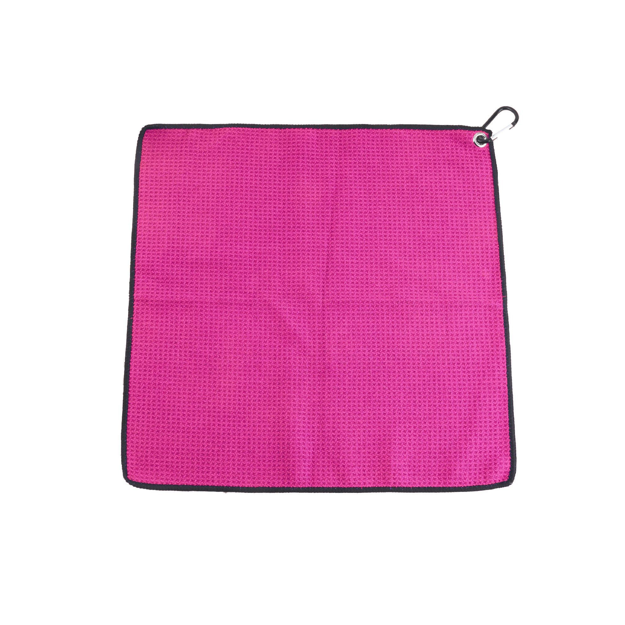 Twelve Inch By Twelve Inch Waffle Microfiber Golf Towel With Grommet 9