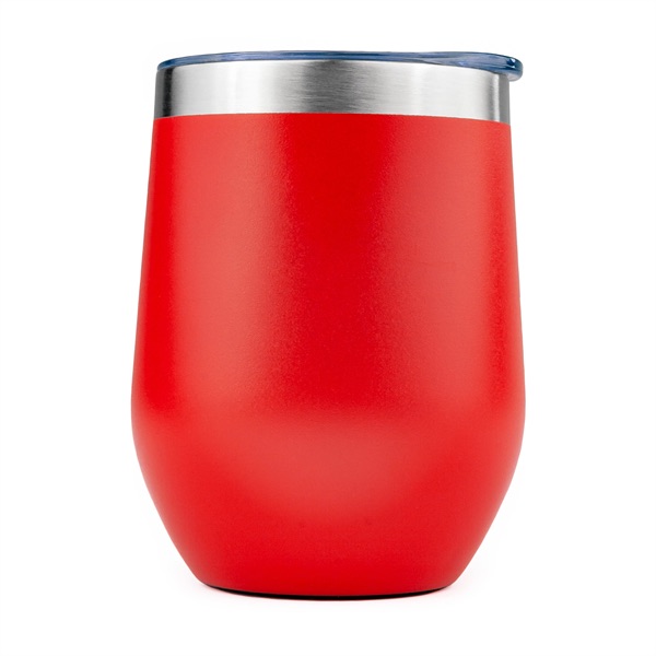 12 Oz. SipTek Powder Coated Vacuum Wine Tumbler 1C 3