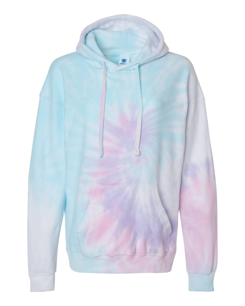 Unisex Tie-Dyed Cloud Inside-Out Fleece Hooded Sweatshirt - 8600 3