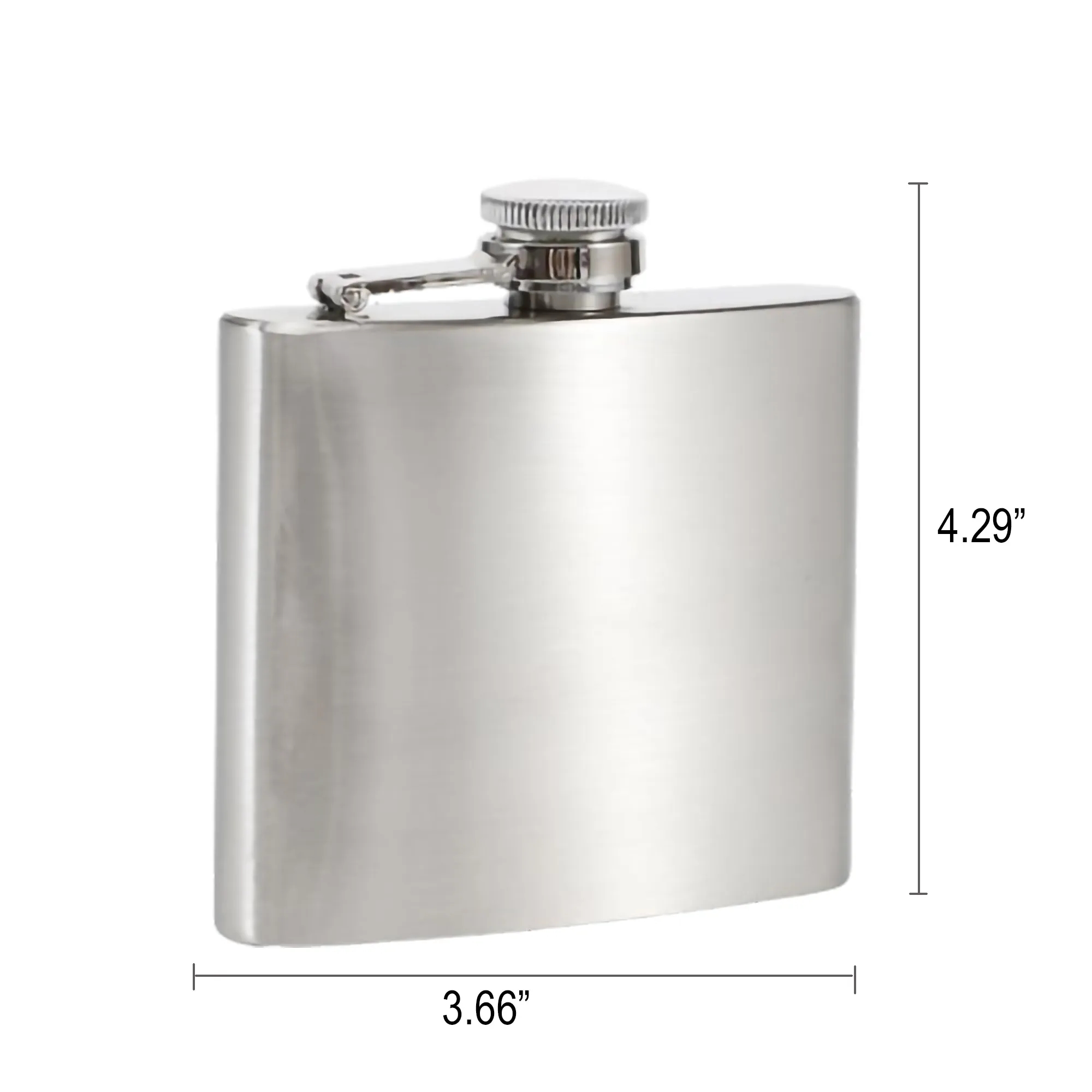 6 oz Stainless Steel Pocket Hip Flask Wine Pot MOQ100 2