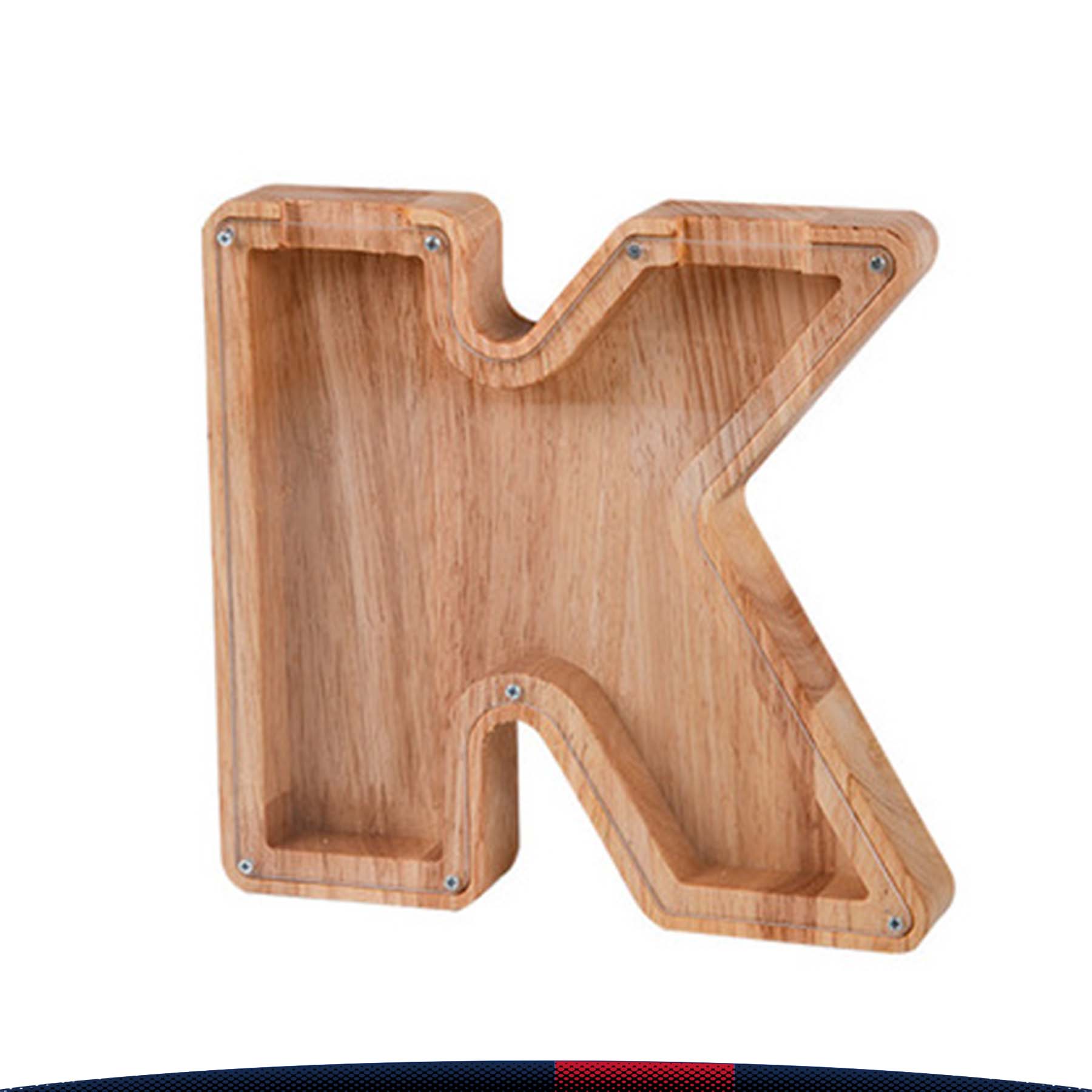 Wooden Letter Money Jar 8