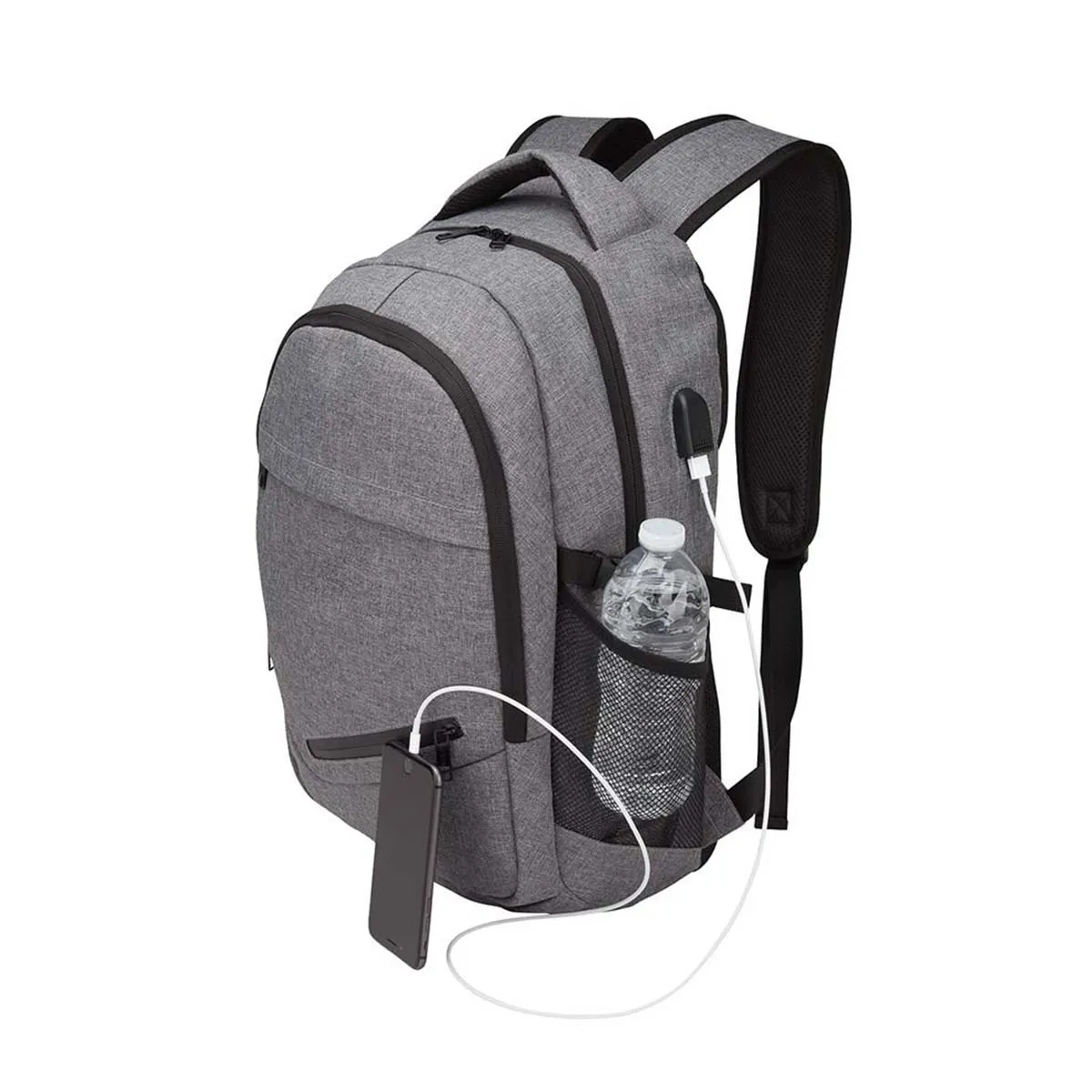 15.6 Inch Basketball Bags Laptop Backpack W/ USB Port 4