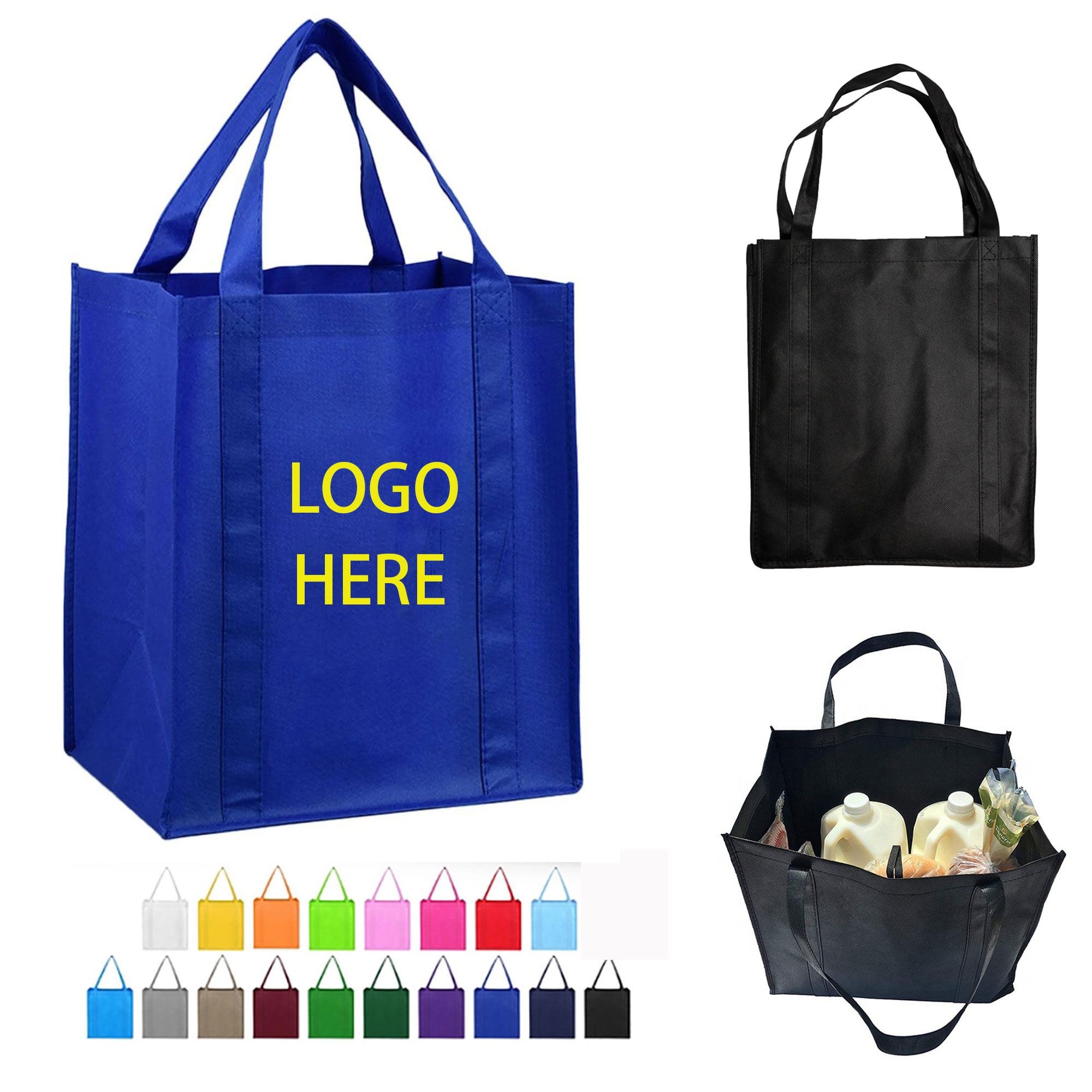 13" x 15"x 10" Non-Woven Grocery Tote Bag 3