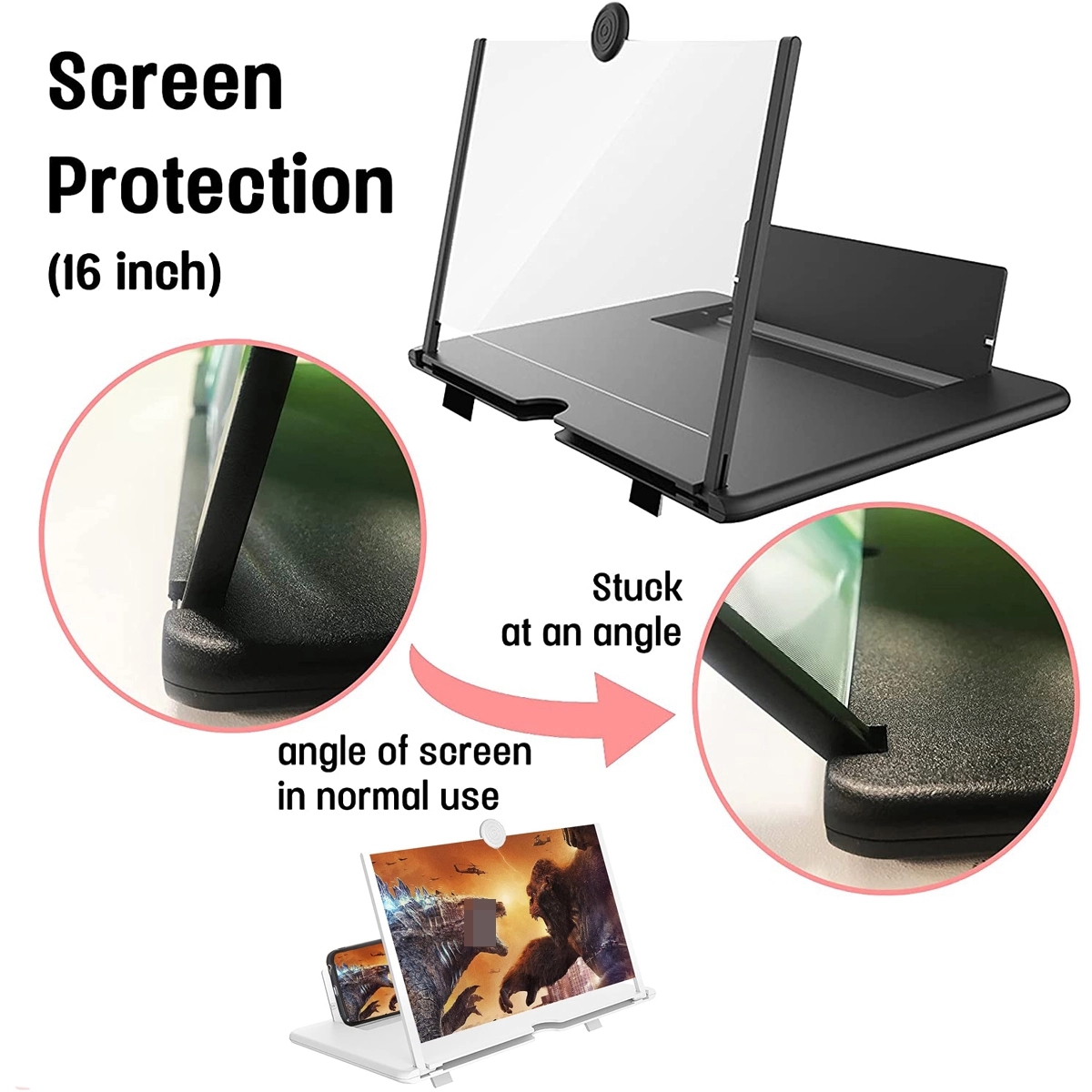 16 inch Foldable Screen Magnifier for All Smartphone 6