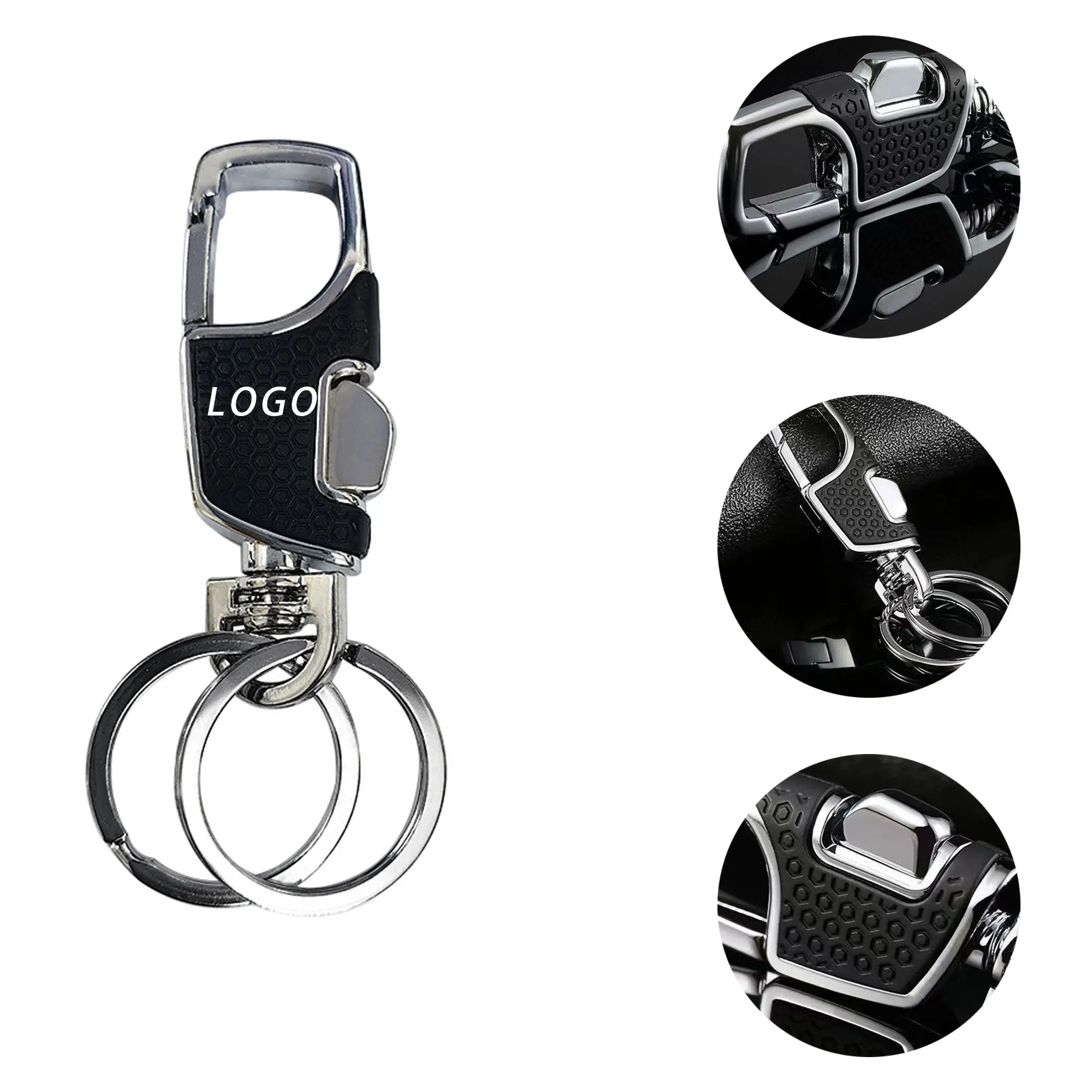 ABS Zinc Alloy Keychain With Logo For Carrying