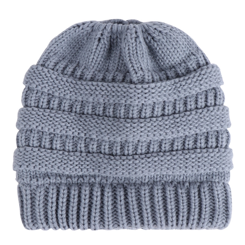 Acrylic Knitted Ponytail Beanie 8