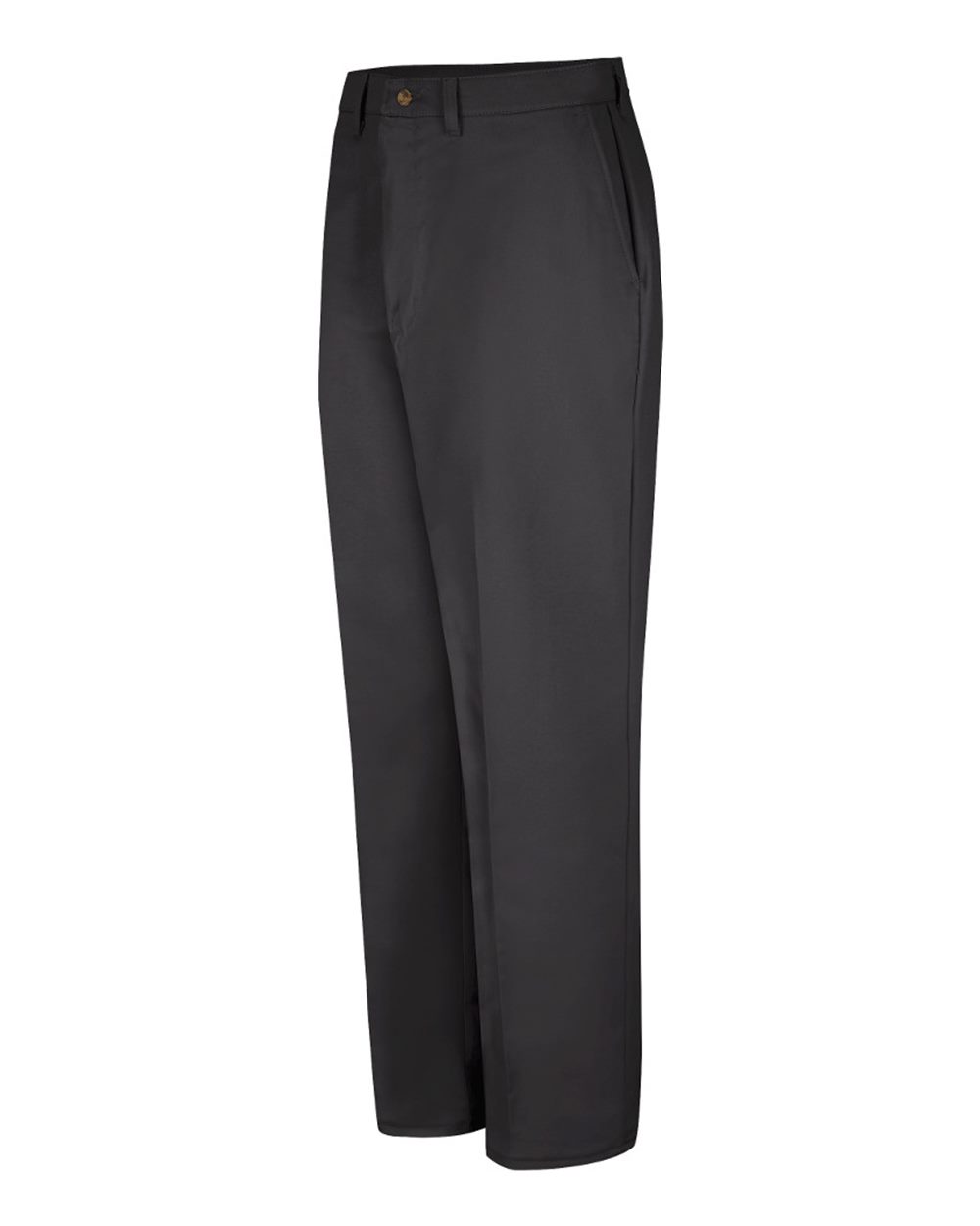 Plain Front Casual Cotton Pants