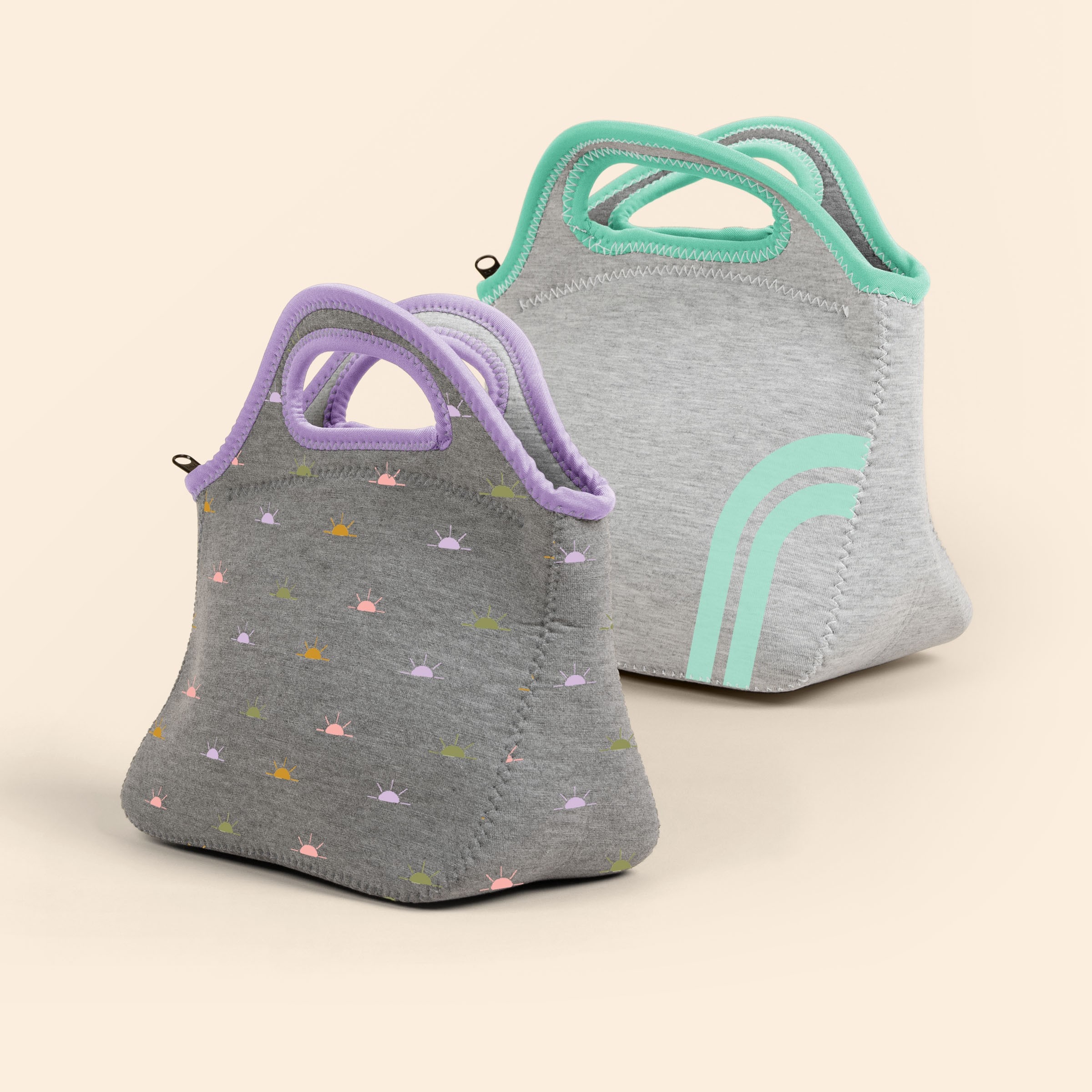 KLUTCH - HEATHERED JERSEY KNIT NEOPRENE LUNCH BAG