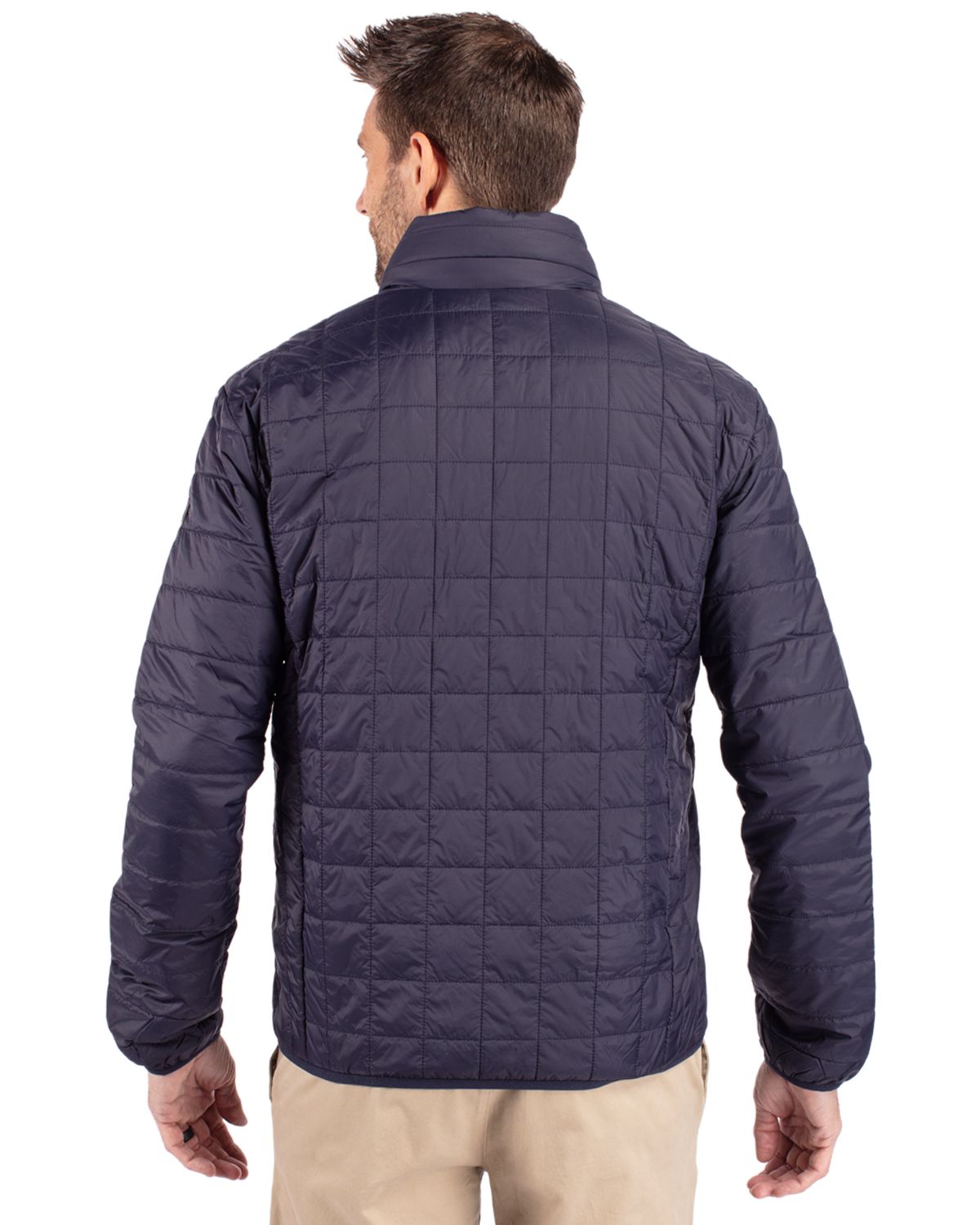 Cutter & Buck Rainier Recycled Insulated Puffer Mens Full Zip Jacket 50