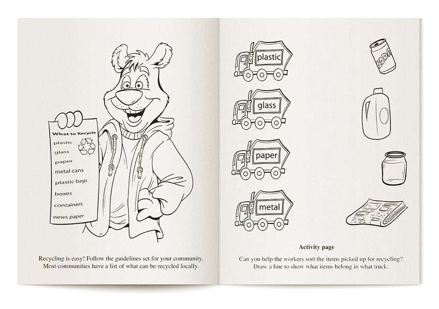 COLORING BOOK - Recycling Coloring & Activity Book 2