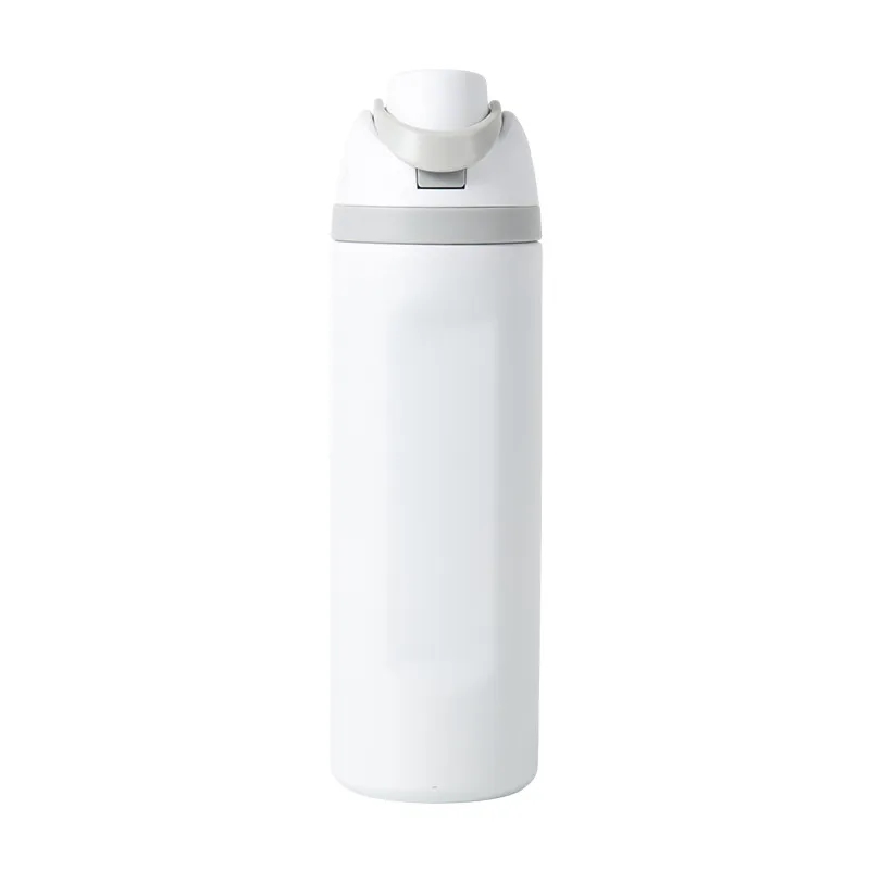 24oz Insulated Stainless Steel Water Bottle with Straw, custom water bottle with logo imprint 4