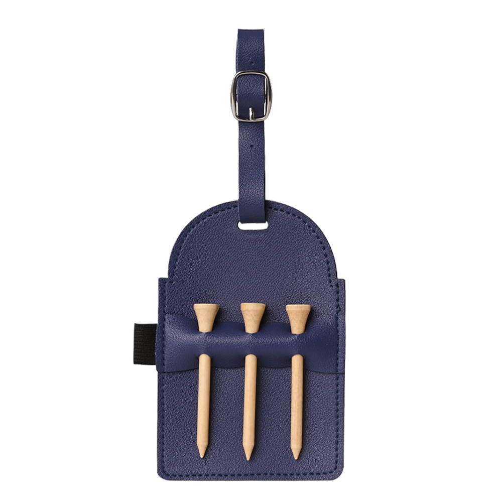 Portable Vegan Leather Golf Tee Bag Holder 9