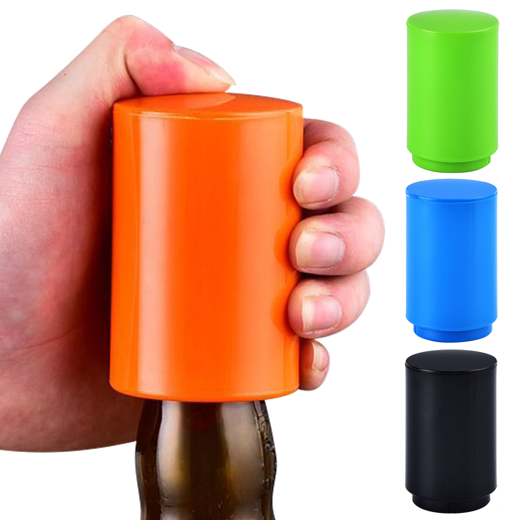 ABS Beer Bottle Catcher Push Down Color Automatic Bottle Opener 2