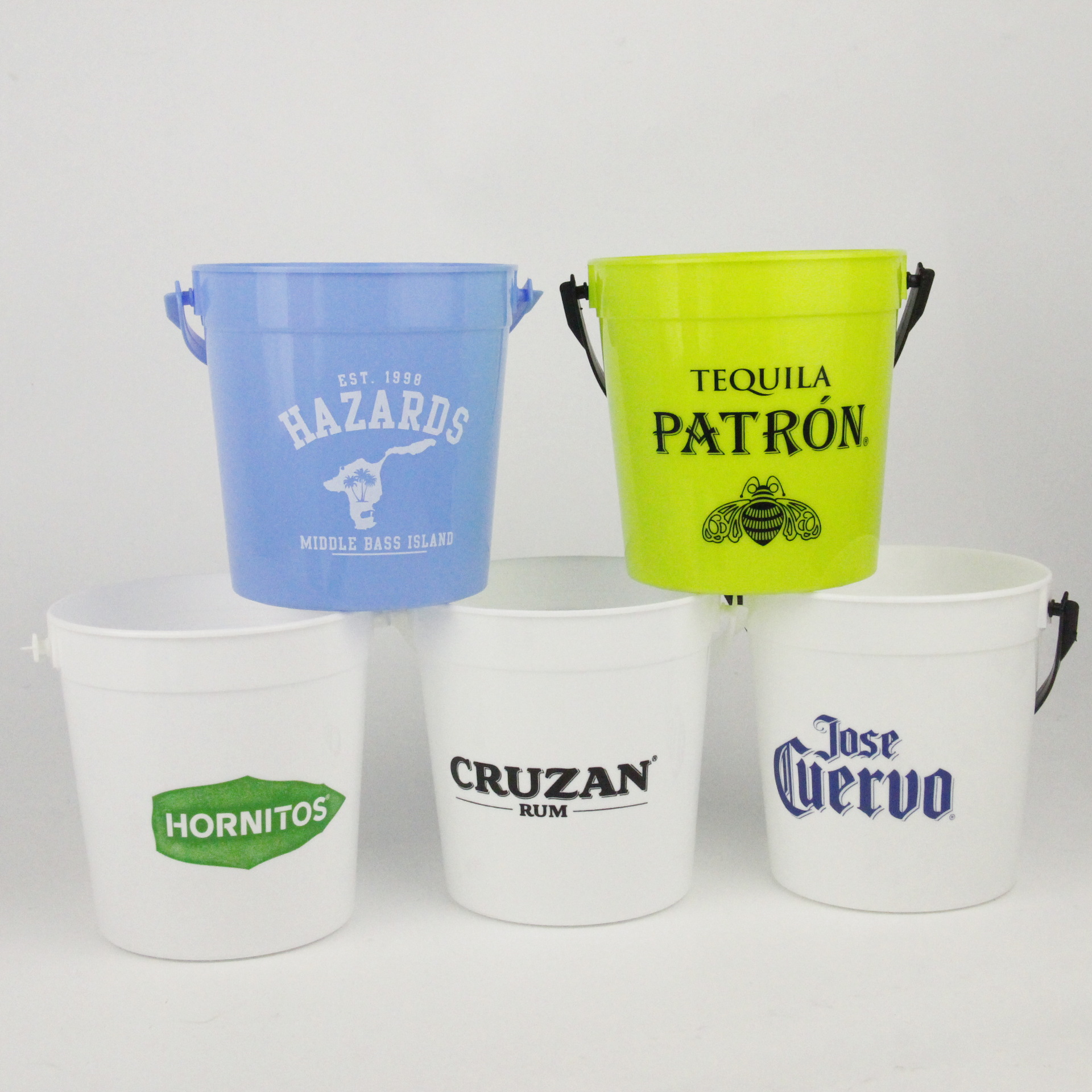 Multi-Purpose Drinks Bucket with Handle Rum Plastic Bucket 2