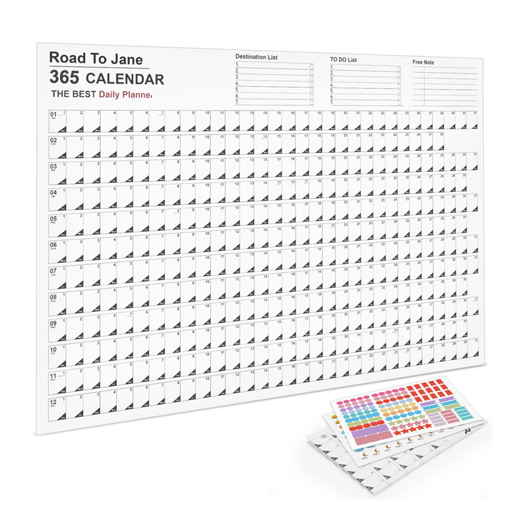 Annual Wall Calendar (direct import) 2