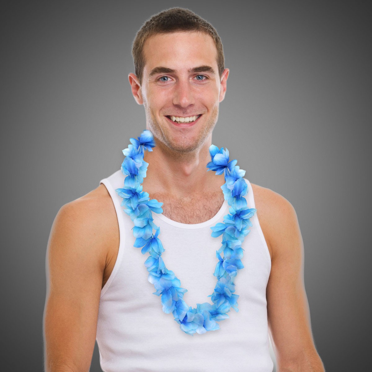 Blue Flower Leis