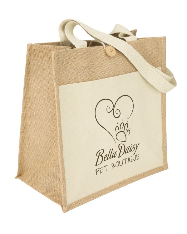 Izzy™- Jute Tote - Screen Print 8