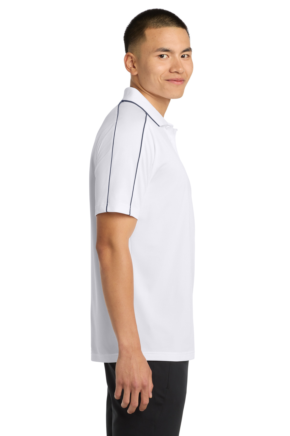 Sport-Tek Micropique Sport-Wick Piped Polo. ST653 5
