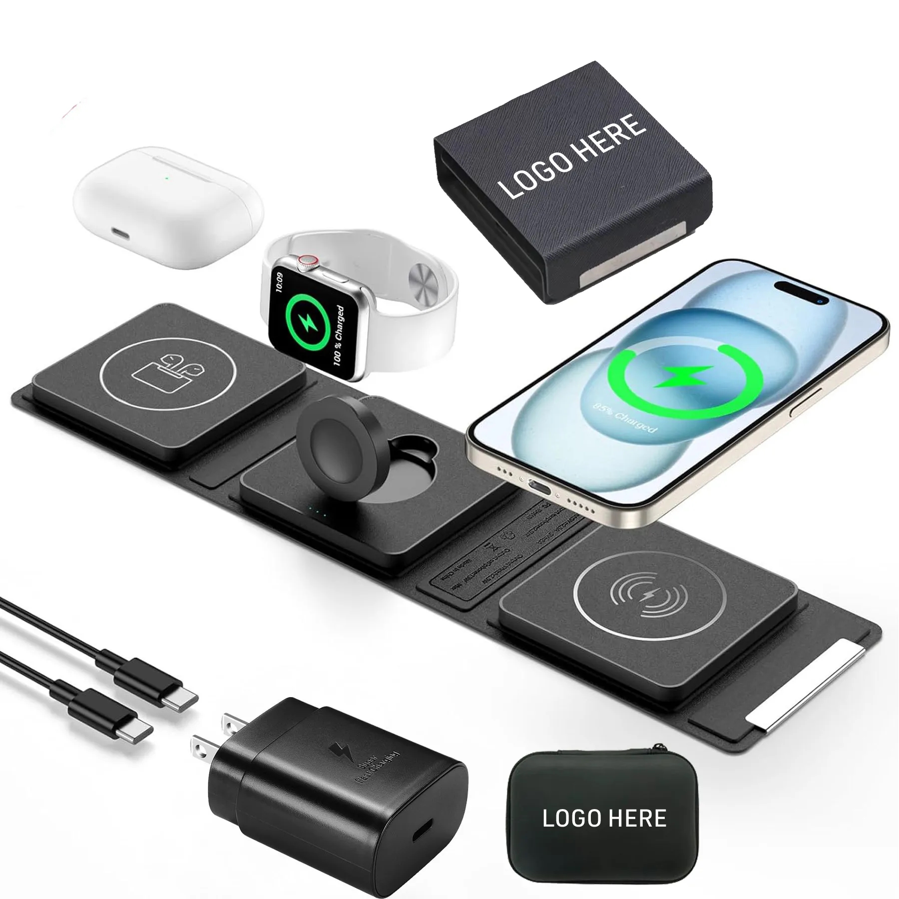 Powerful 15W Wireless Charger with Wall Plug & Gift Box 4