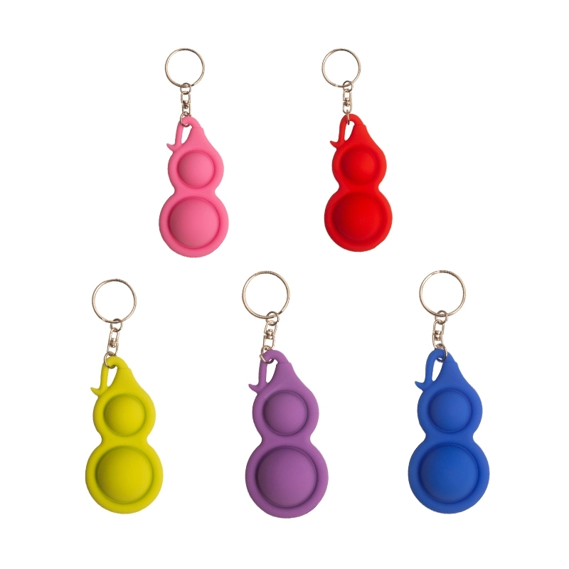 Silicone Pop Bubble Fidget Keychain 3