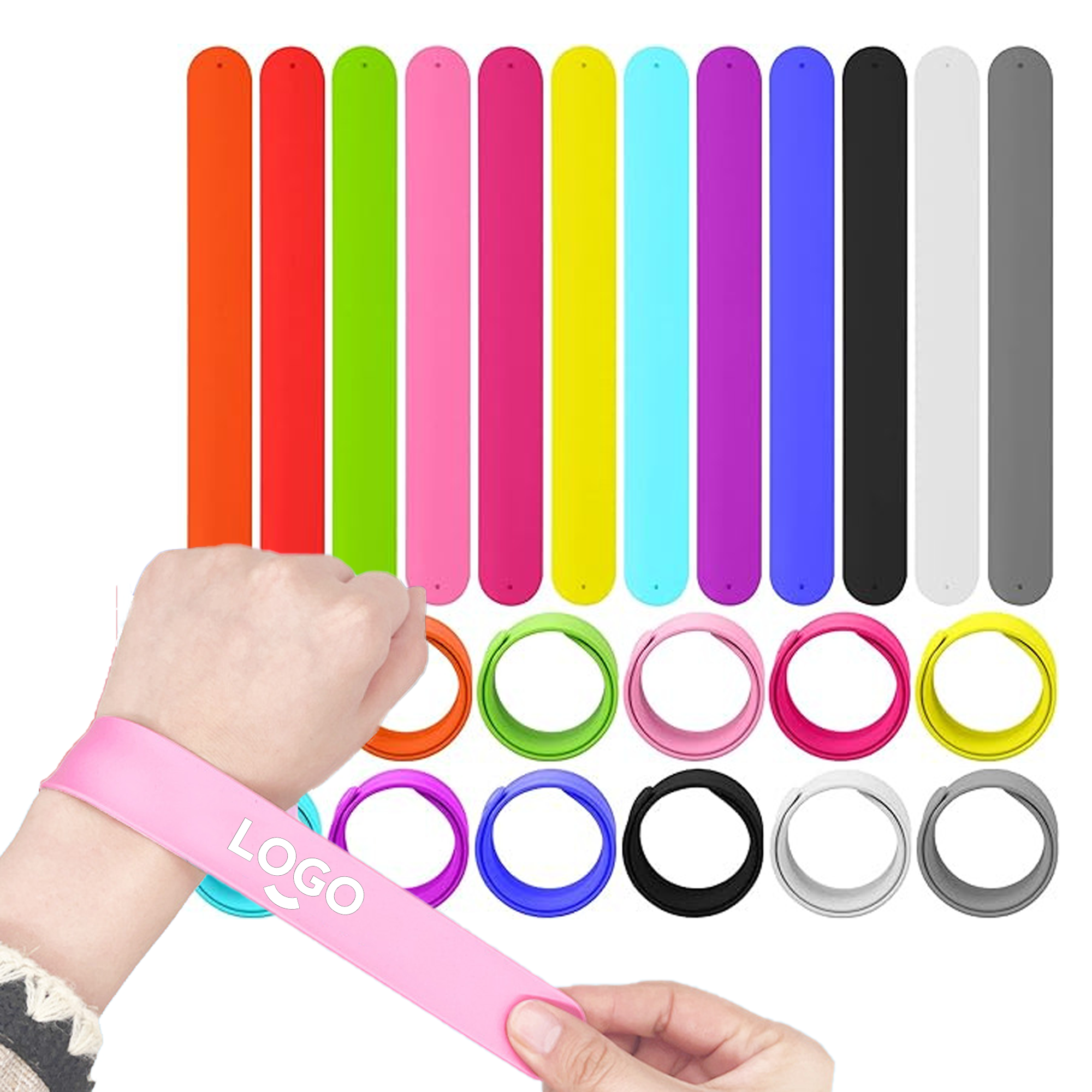 Solid Color Silicone Bracelet Party Favors 3