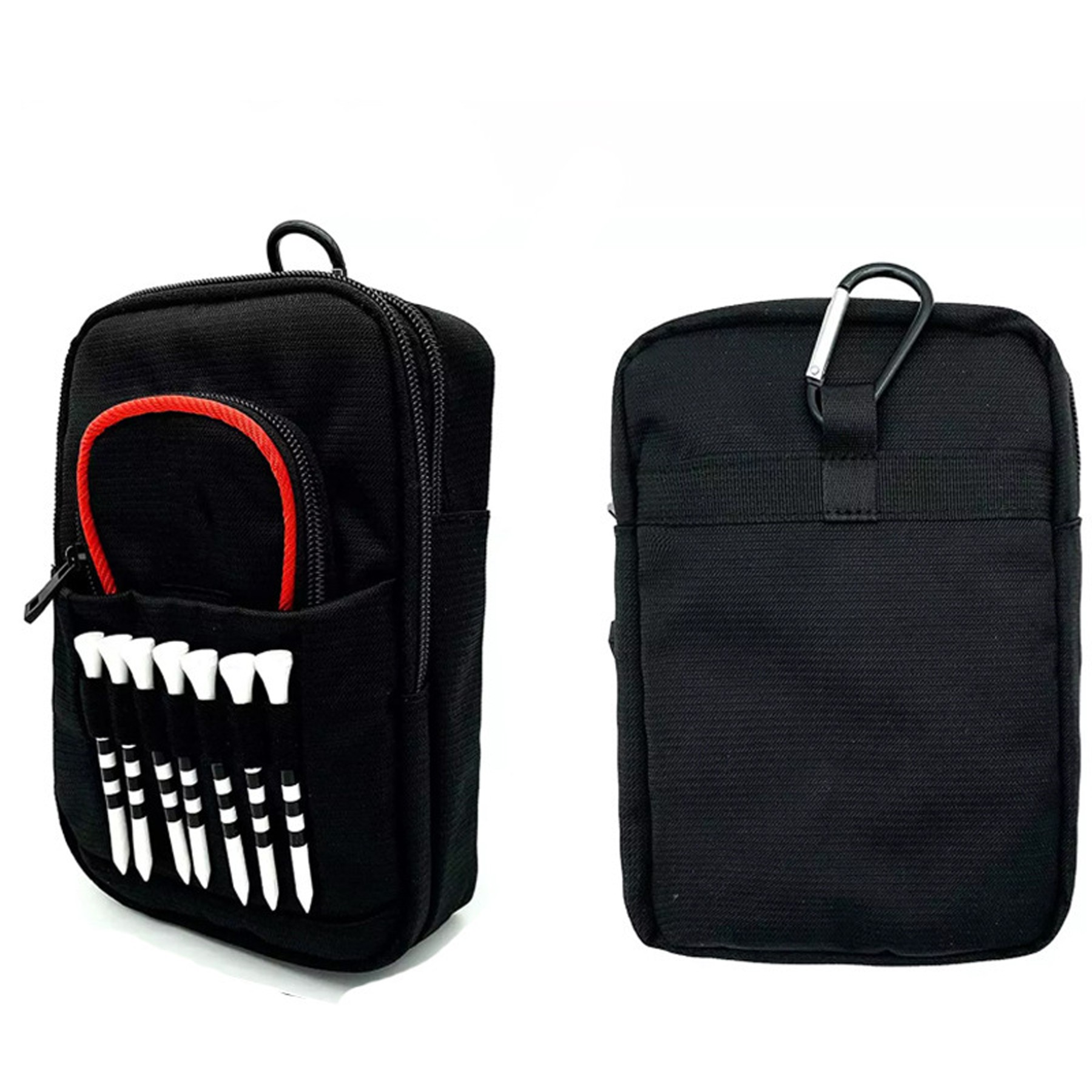 Golf Ball Bag Pouch with Front Tee Holder 3