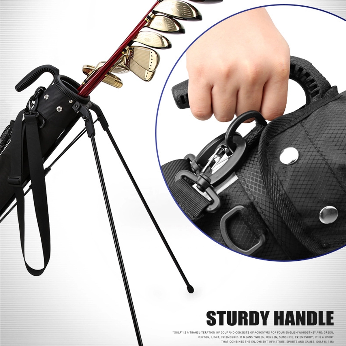 Lightweight Golf Club Bags With Stand And Strap 3