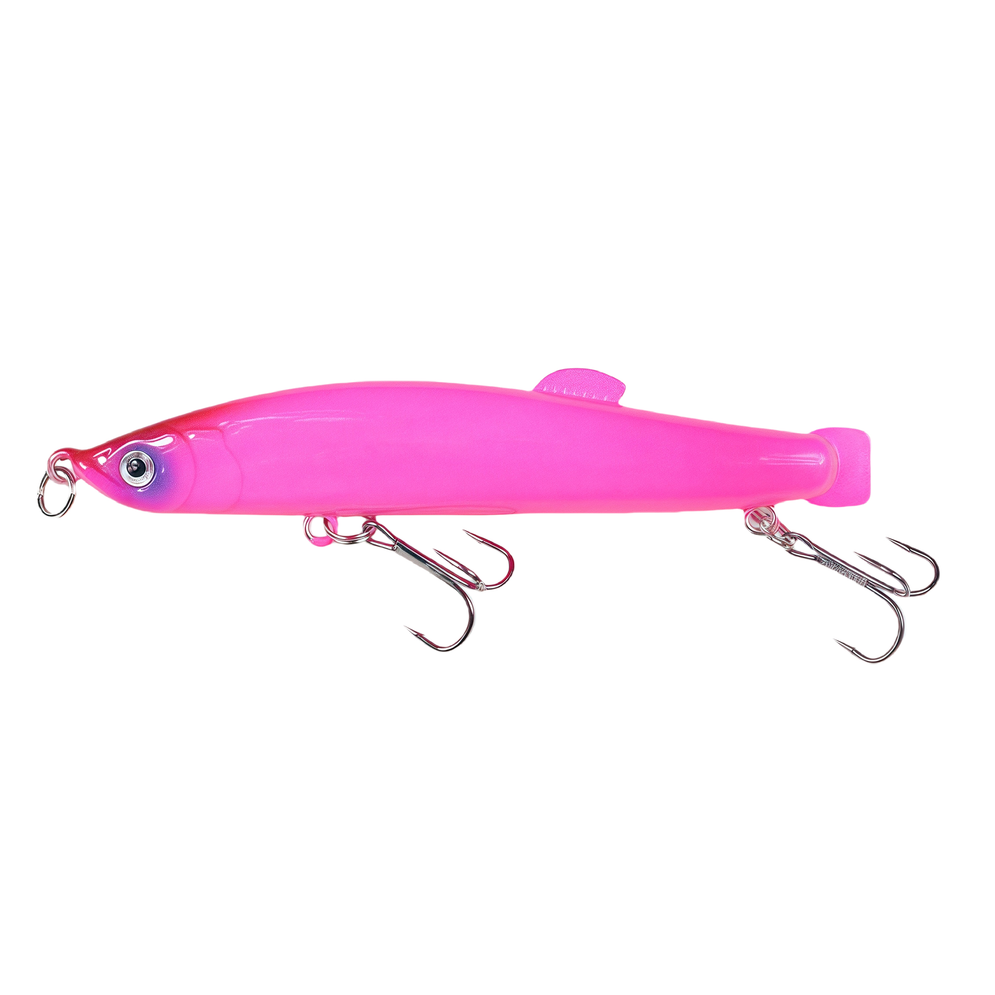 11.5g 3.54" Sinking Pencil Lure with Treble Hooks, Blood Groove, Long Cast, Hard Bait 4