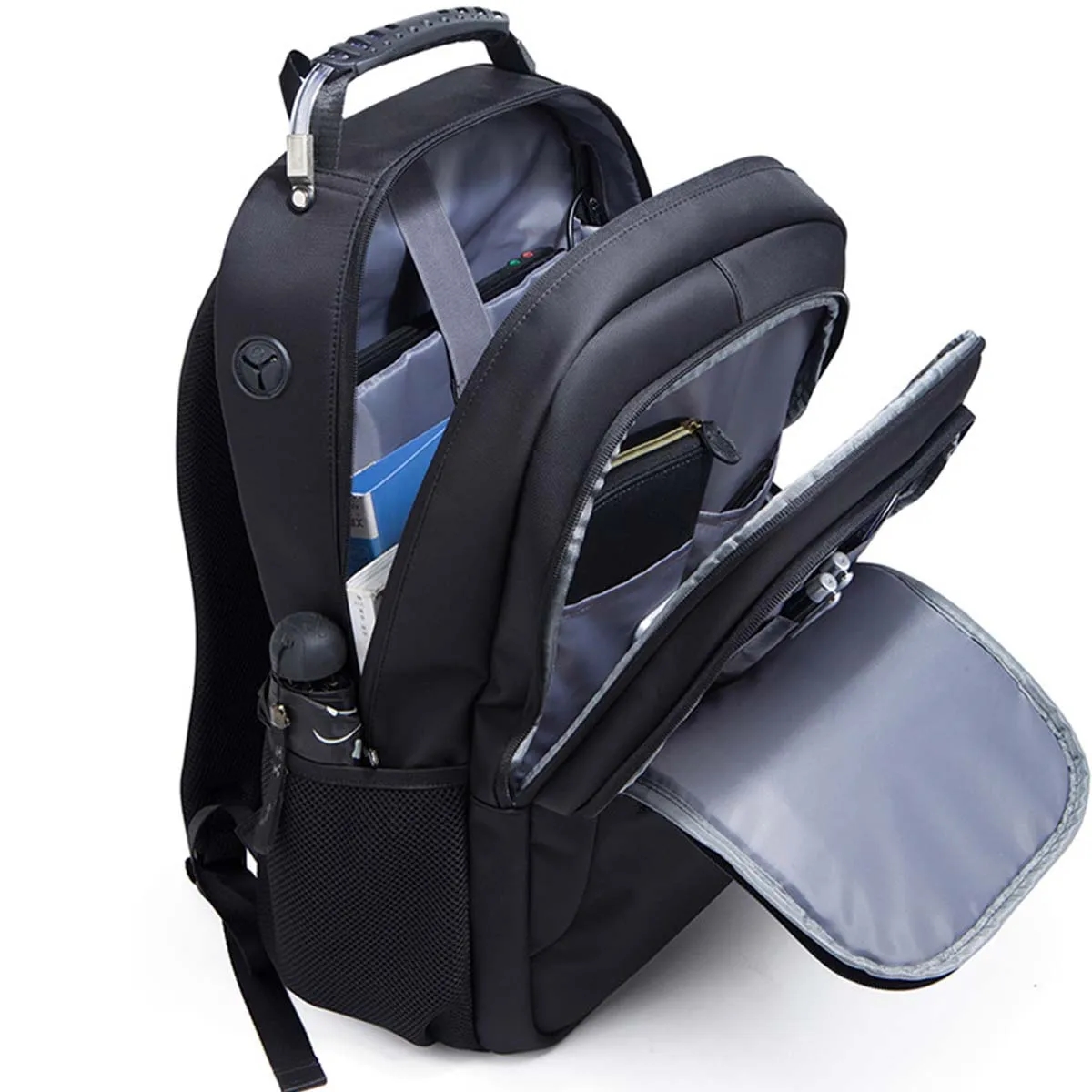 17 Inch Large Capacity Laptop Backpack w/ USB Charging Port 7