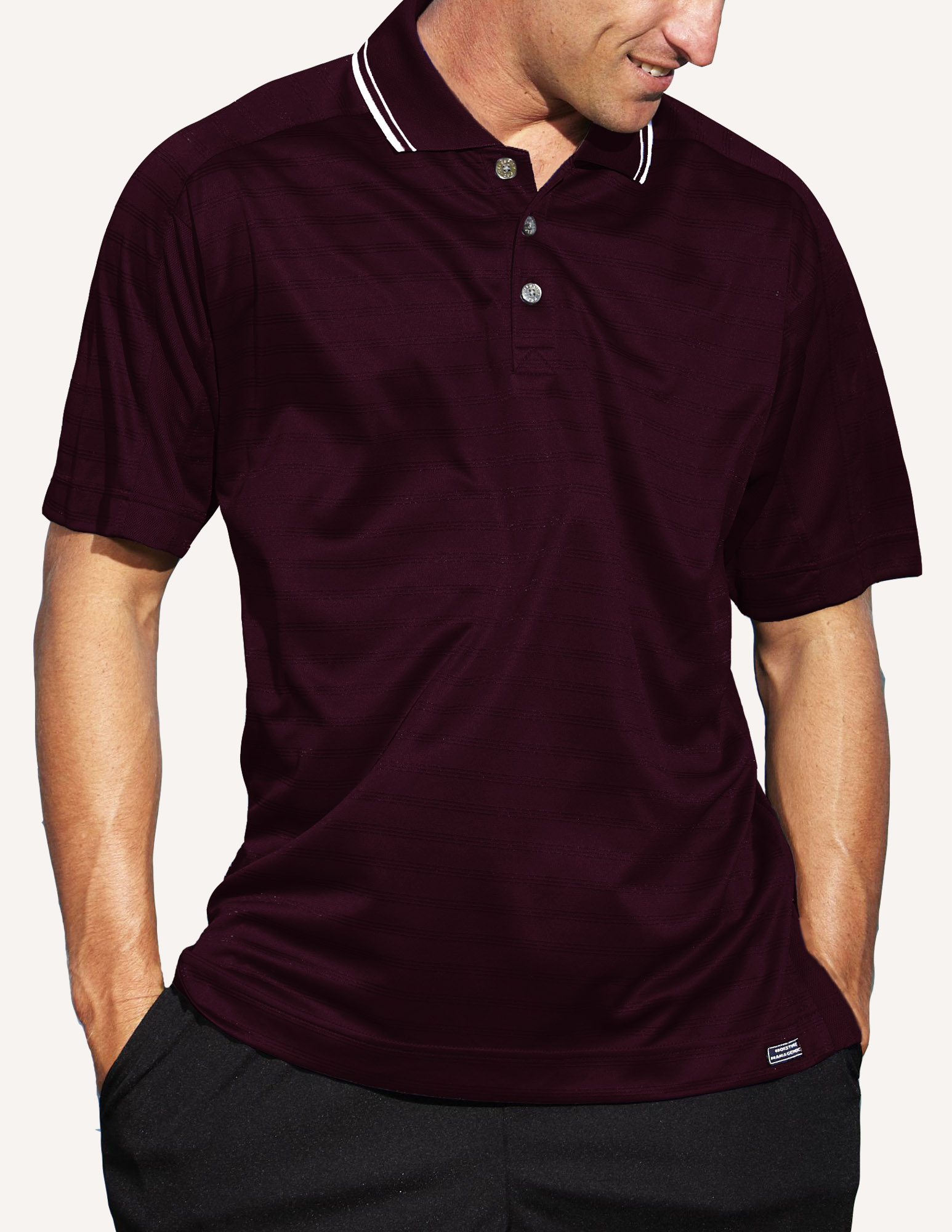Men's Ambassador Engineer Track Knit Polo Shirt 5