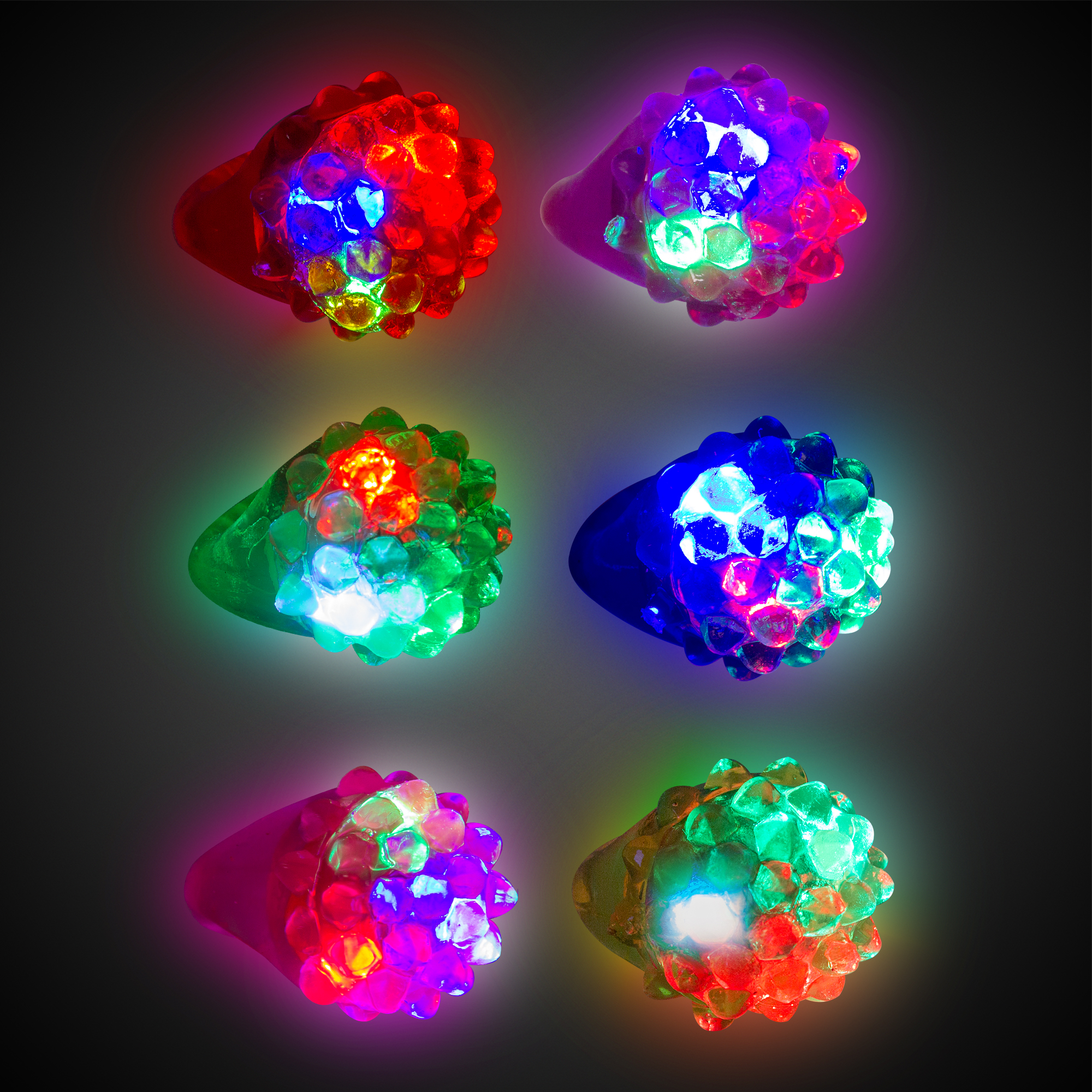 Flower Shaped LED Jelly Rings 3