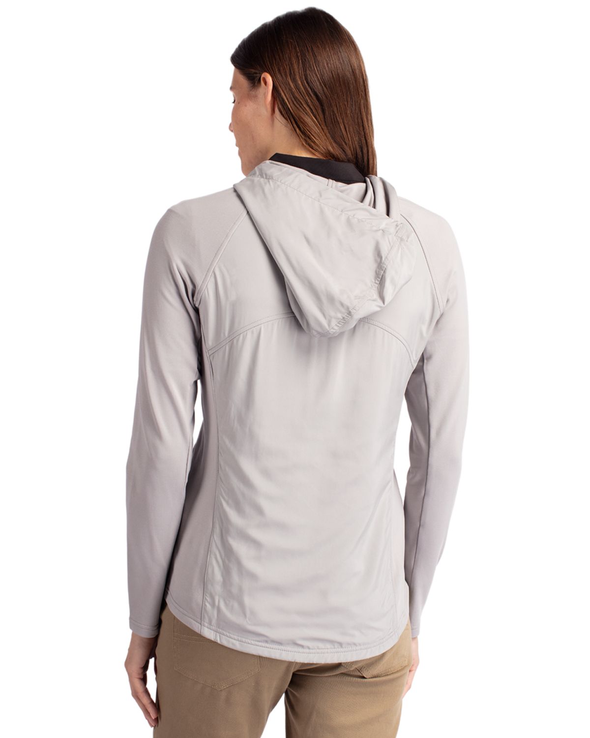 Cutter & Buck Adapt Recycled Soft Knit Stretch Womens Hybrid Full Zip Jacket 73